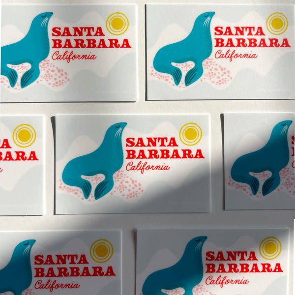 Santa Barbara California Durable Vinyl Sticker