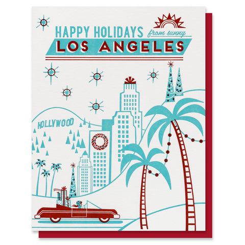 Happy Holidays from Los Angeles Card
