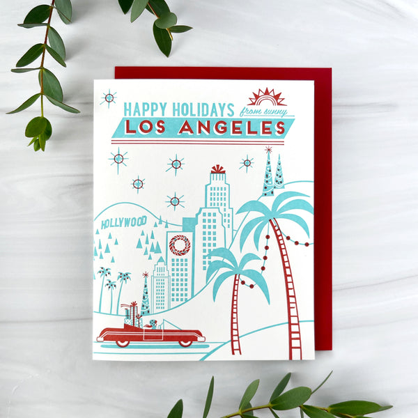 Happy Holidays from Los Angeles Card
