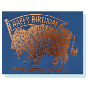 Buffalo Birthday Card