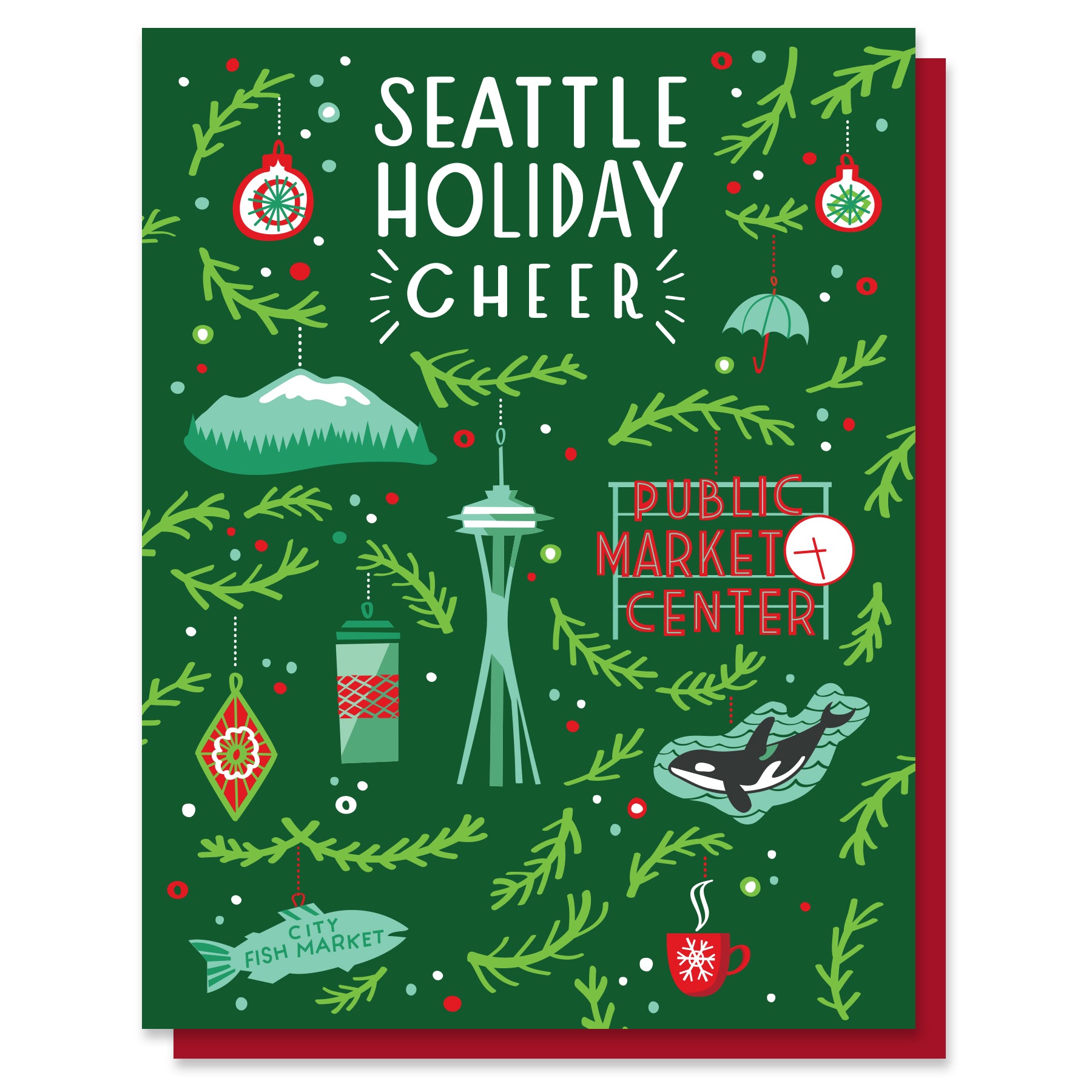 Seattle Ornaments Card