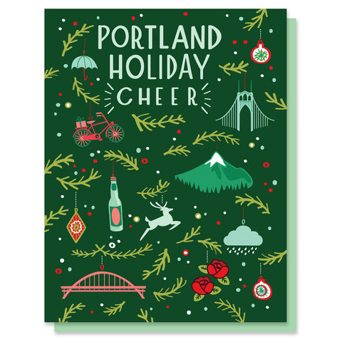 Portland Holiday Cheer Ornament Card