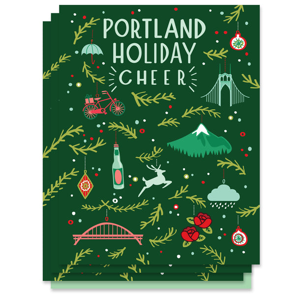 Portland Holiday Cheer Ornament Card