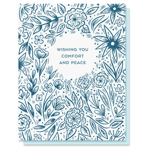 Comfort and Peace Blooms Card