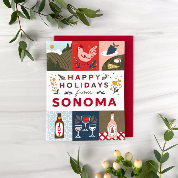 Sonoma Holiday Grid Card