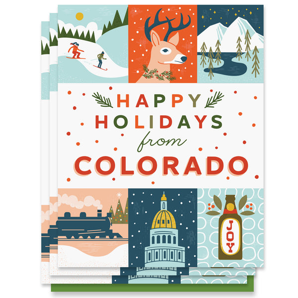 Colorado Holiday Grid Card