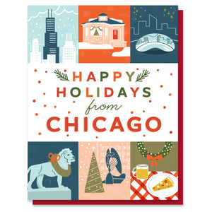 Chicago Holiday Grid Card
