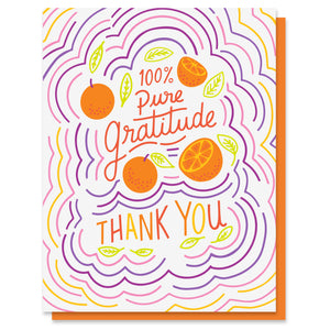 Pure Gratitude Thank You Card