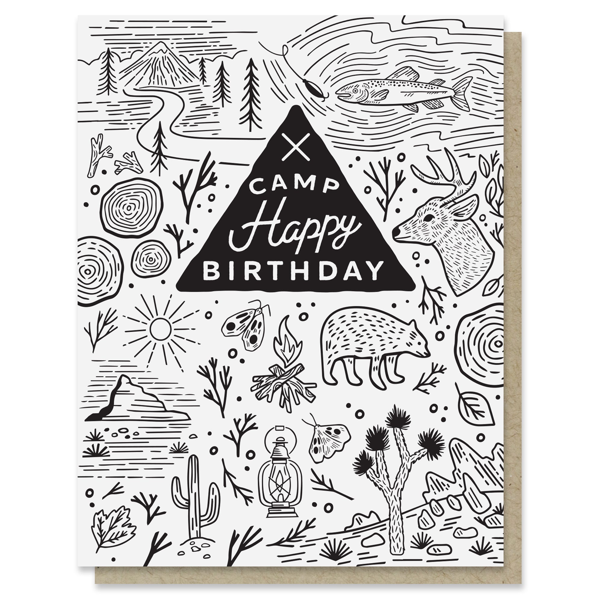 Camp Happy Birthday Card