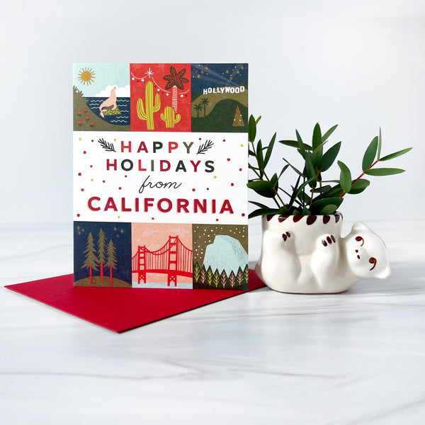 California Holiday Grid Card