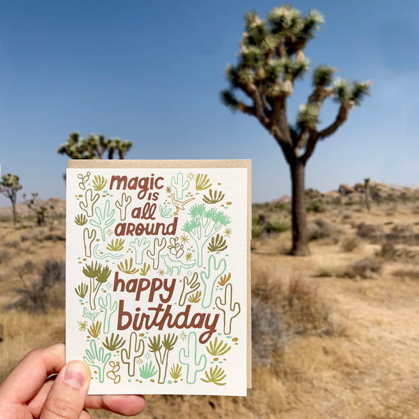 Desert Magic Birthday Card