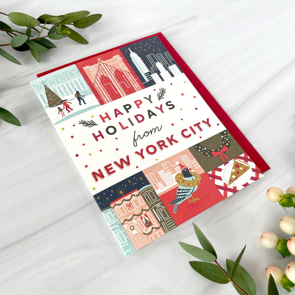 New York City Holiday Grid Card