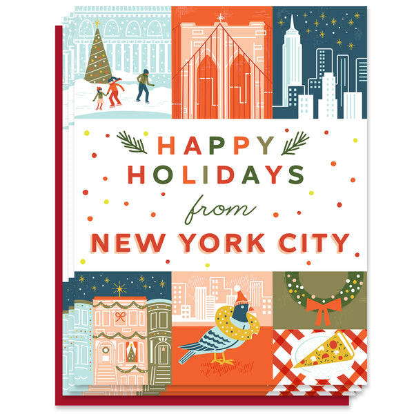 New York City Holiday Grid Card