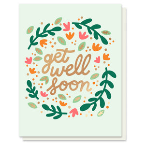 Get Well Soon Wreath Card