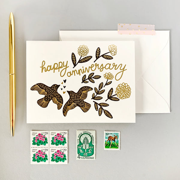 Anniversary Birds Card