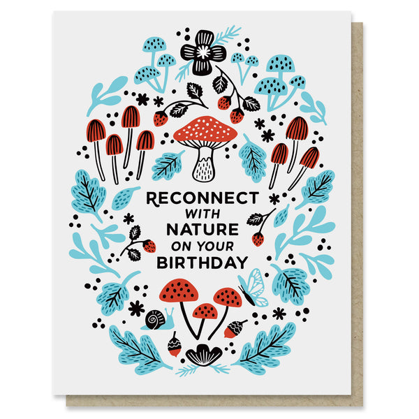 Reconnect with Nature Birthday Card