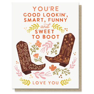 Sweet to Boot Love Card