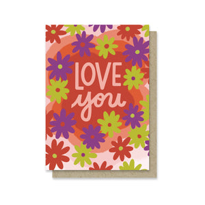 Love Floral Vibes Mini Card