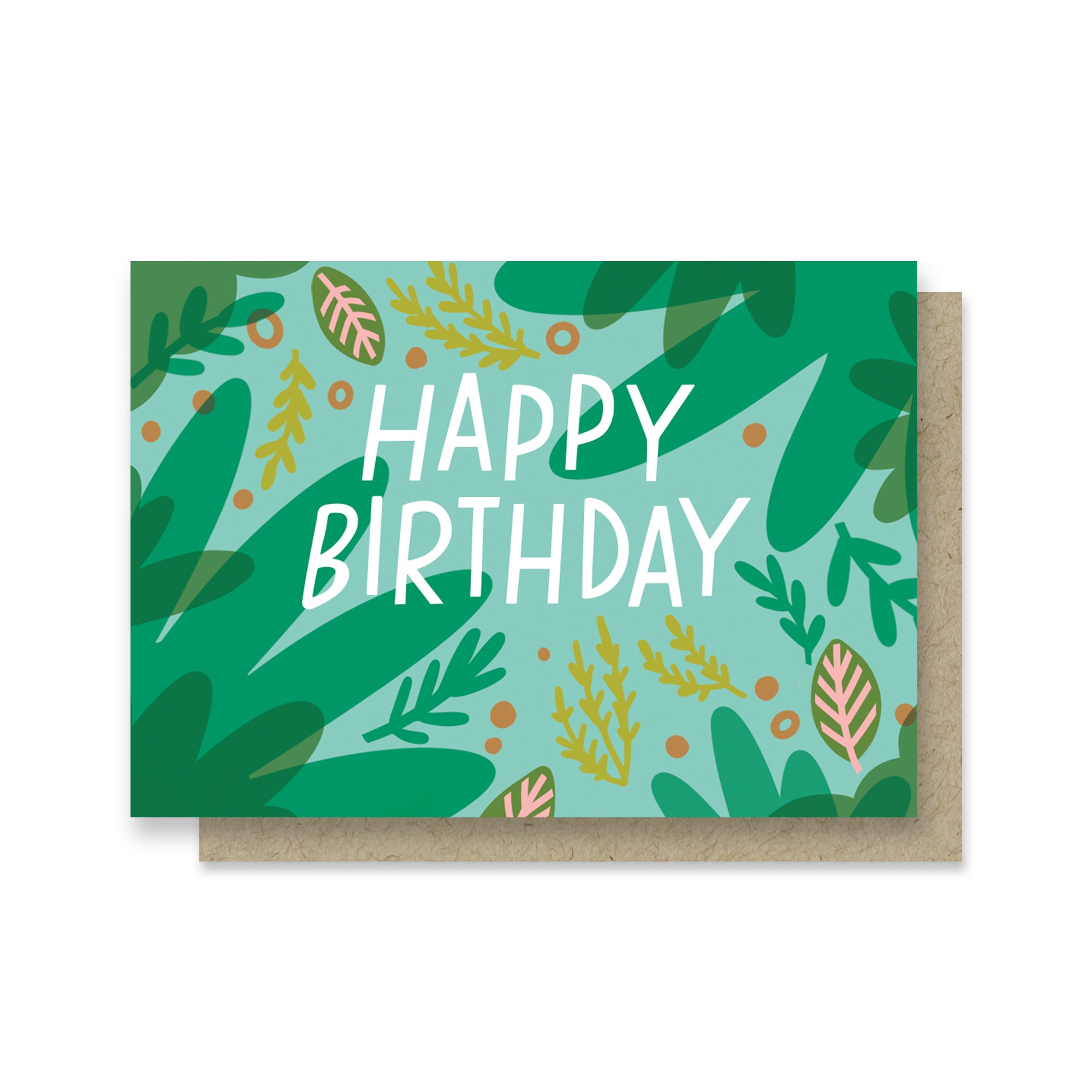 Green Friends Birthday Mini Card