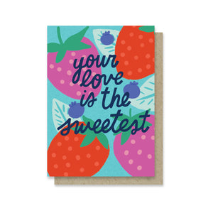 Love is the Sweetest Mini Card
