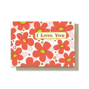 Love You Blooms Mini Card