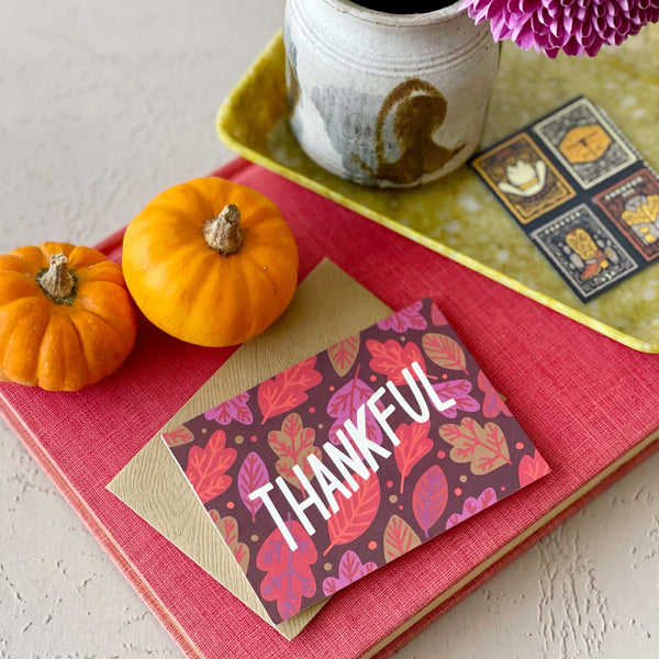 Thankful Leaves Mini Card