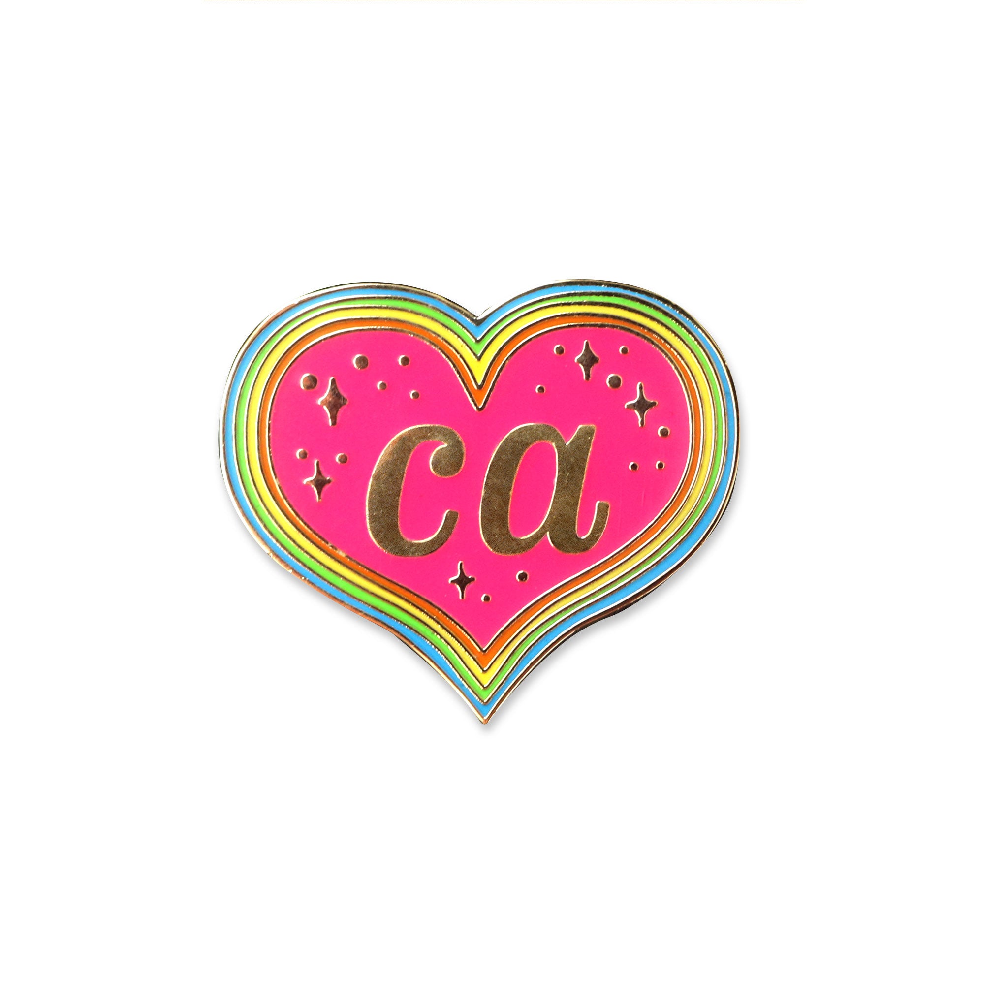 California Heart Pin
