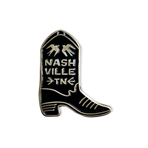 Nashville Cowboy Boot Enamel Pin