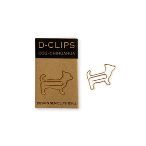 Midori Mini D-Clip Paperclips Chihuahua