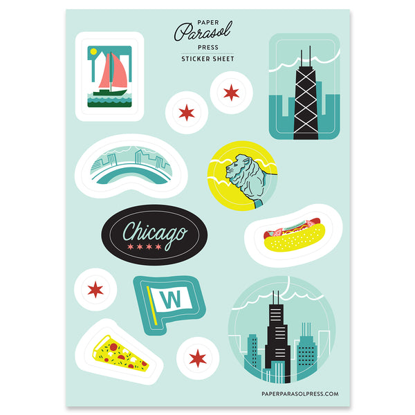 Chicago Sticker Sheet