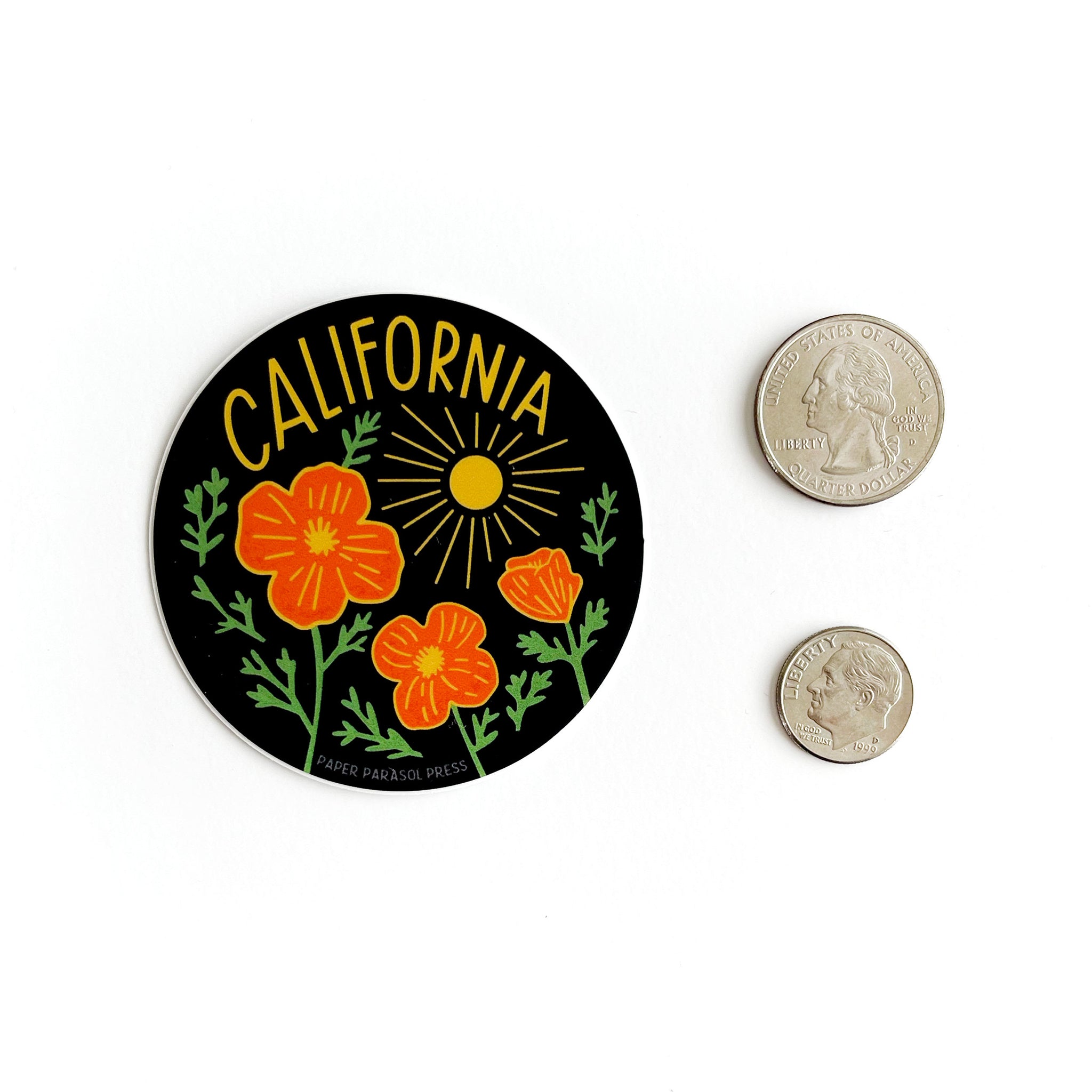 Paper Parasol Poppy Flower Pin Paper Parasol Poppy Flower Pin