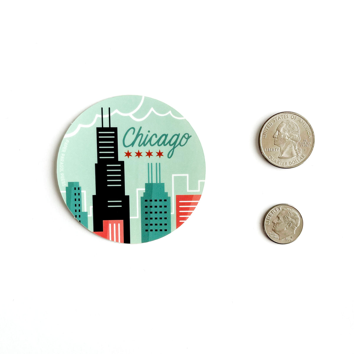 Chicago Sticker – Paper Parasol Press