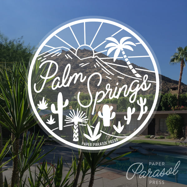 Palm Springs Sticker Medium Size
