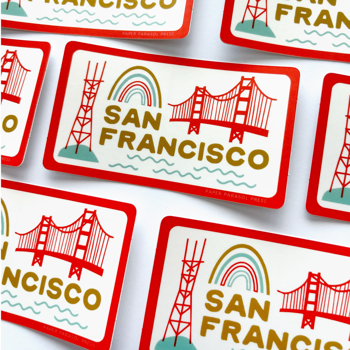 San Francisco Symbols Sticker – Paper Parasol Press